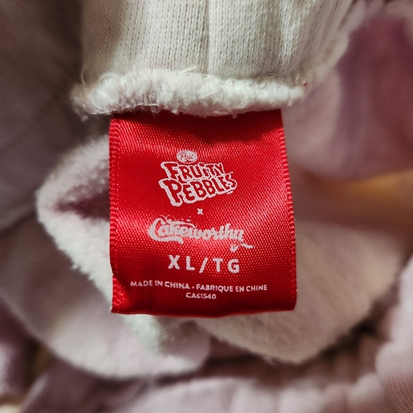 Fruity Pebbles x Cakeworthy Tie-Dye Jogger Sweatpants PJ Pants XL - Picture 3 of 5